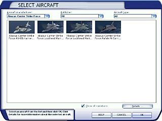 select aircraft