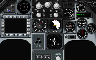 cockpit of a F-16A