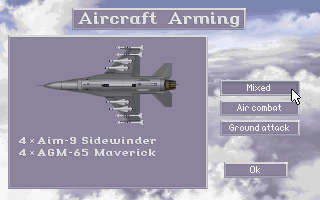 loadout of a F-16A