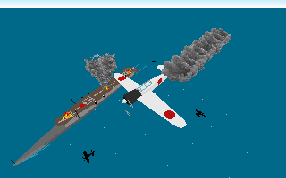 A6M2b over RYUJO