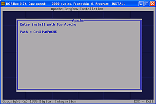 Install on DOSBox