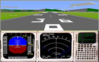 cockpit of a B744