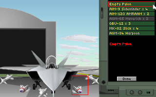 The loadout of F-22A