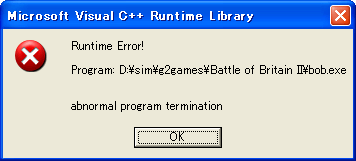 runtime error