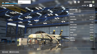 F-14A in hangar