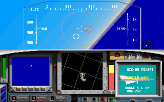 The upper cockpit of F-15E (18KB)