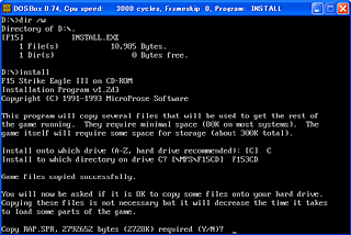 Install on DOSBox