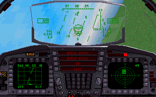 The upper cockpit of F-15E (18KB)