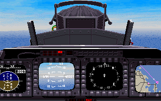 The rear cockpit of F-15E (18KB)