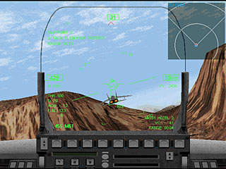 HUD of an F-22A from F-22 RAPTOR