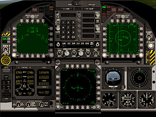 cockpit of an F/A-18C from PSF