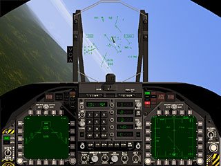 upper cockpit of an F/A-18 from PSF