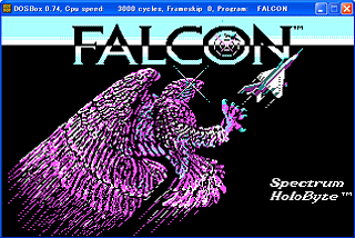 title screen on DOSBox