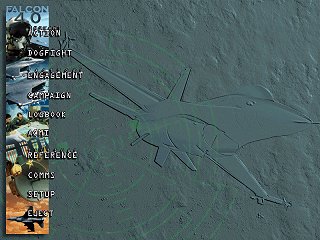 Main Menu in FALCON 4.0