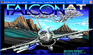 title screen on DOSBox