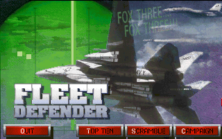 main menu from FLEET DEFENDER(32KB)