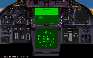 The Pilot's Cockpit of F-14B (lower)