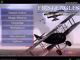 main menu