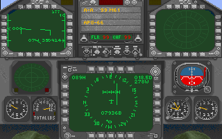 lower cockpit of an F/A-18