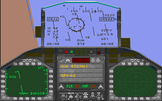 upper cockpit of an F/A-18