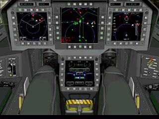 F-22A Cockpit (38KB) Click to full size