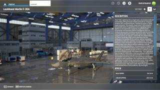 F-35A in hangar