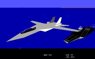 F-14 over carrier