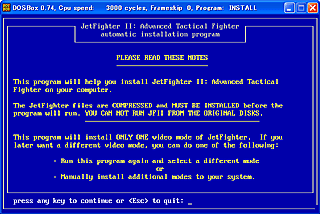 Install on DOSBox