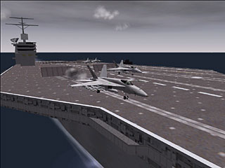 a launched F/A-18E