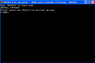 installer on DOSBox