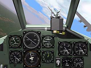 upper cockpit of a Me109G Click for a bigger image