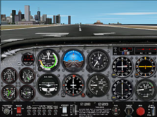 Cessna Skyhawk 172 cockpit