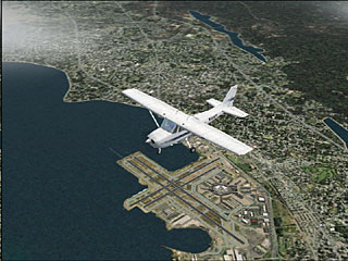 C172SP over SFO FL200 from FS2000