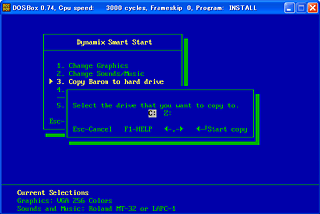 installer on DOSBox