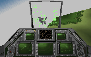 cockpit of an F-16