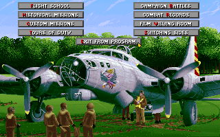 main menu for USAAF