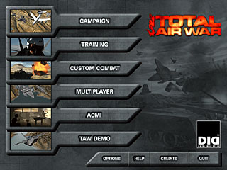 main menu from Japanese version