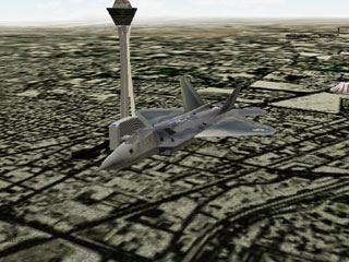 F-22 over VEGAS