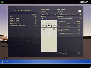 Meteor F.8 loadout