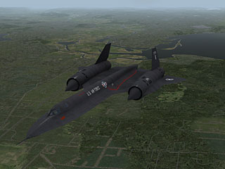 SR-71A from X-Plane 10