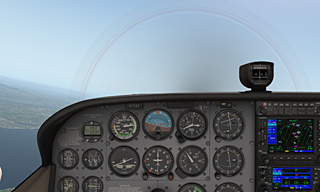 cockpit of a Cessna 172SP