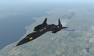 an SR-71A from X-Plane 11